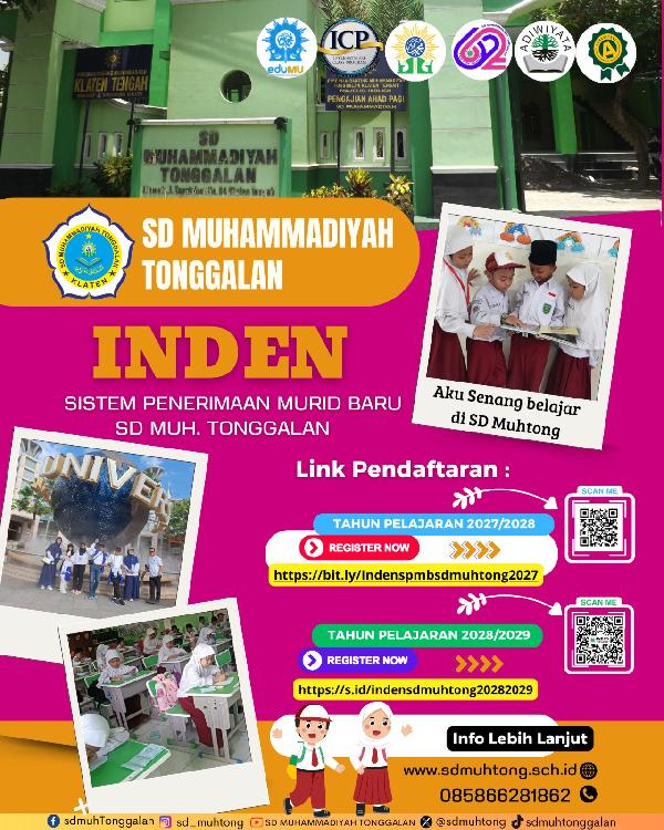 PENDATAAN INDEN SPMB SD MUHAMMADIYAH TONGGALAN
